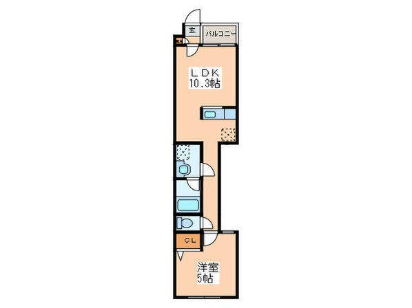 トレジャ－キャッスル参番館の物件間取画像